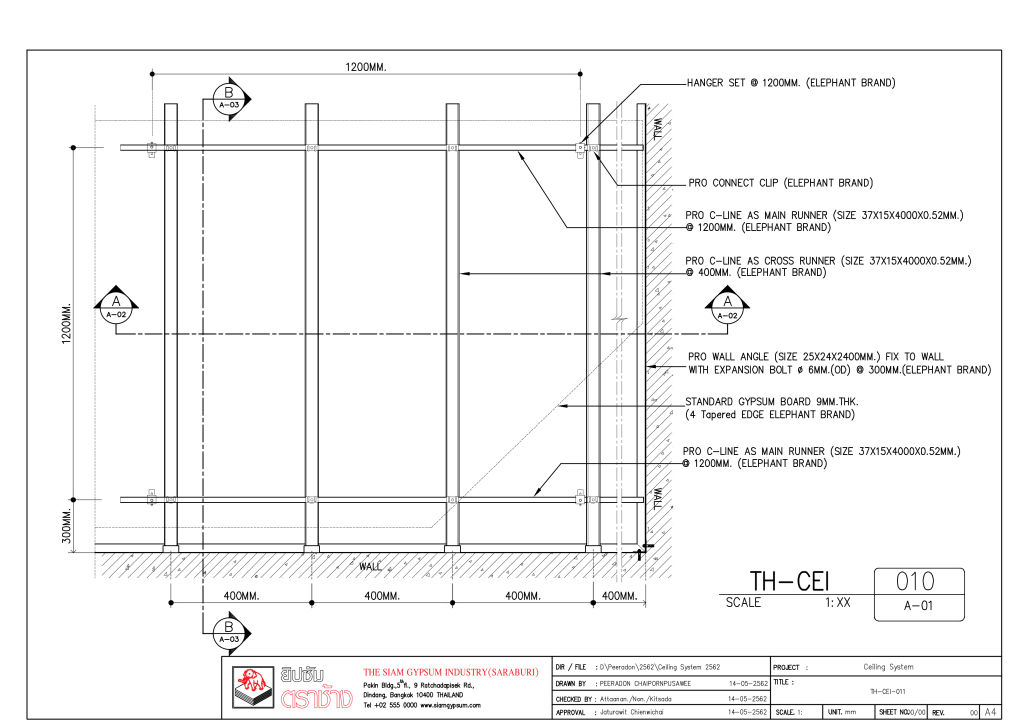 9MM. 4TE STANDARD BOARD 1 LAYER WITH PROLINE SYSTEM_TH-CEI-010