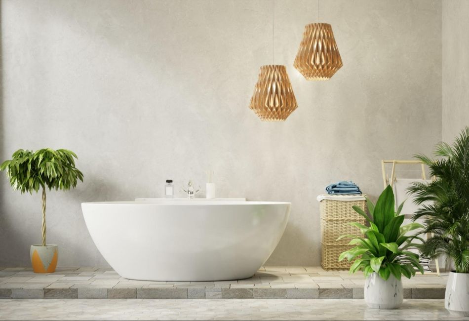 bathroom-tree การวางต้นไม้ในห้องน้ำสวย ๆ