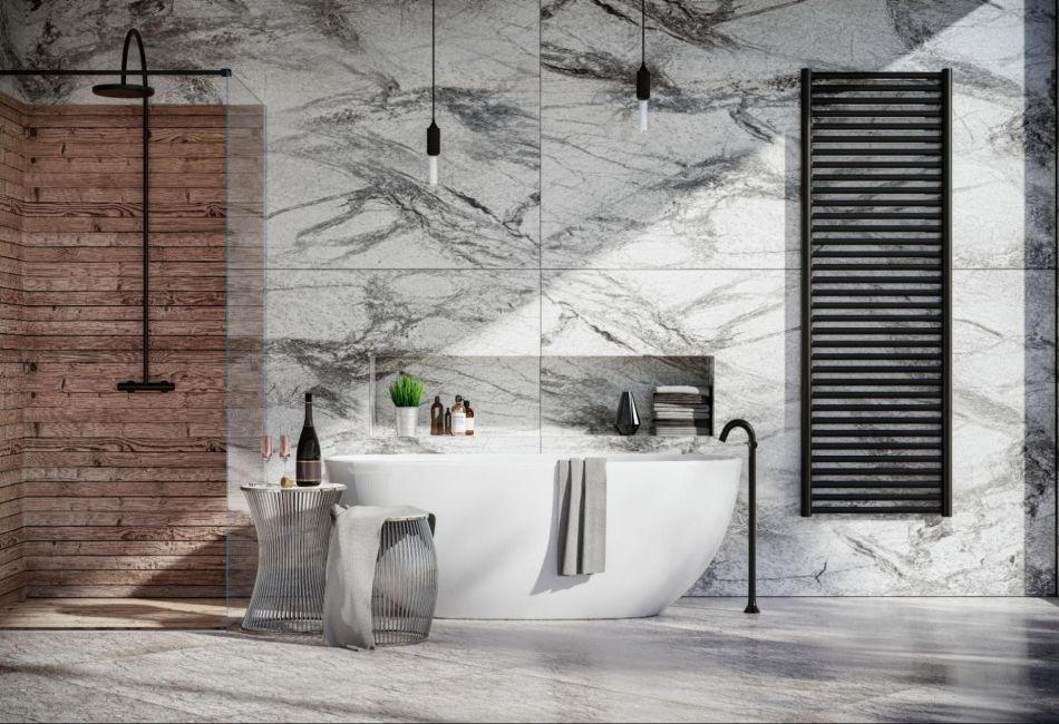 marble-tiles-wall-bathroom ผนังกระเบื้องลายหินอ่อน