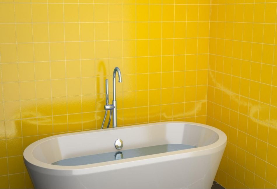 plain-tiles-wall-bathroom ผนังกระเบื้องเรียบ