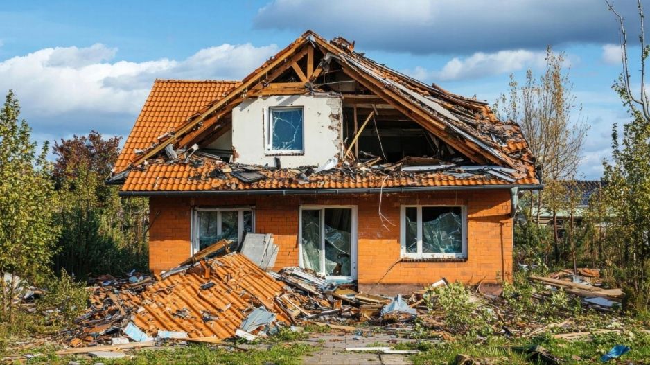 collapsed-house บ้านทรุด