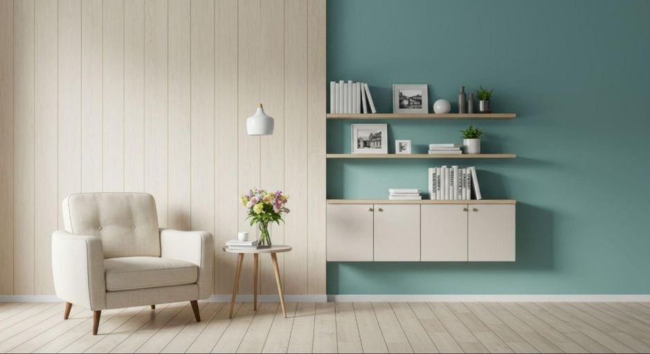 twotone-living-room-ideas แต่งห้องนั่งเล่นทูโทน