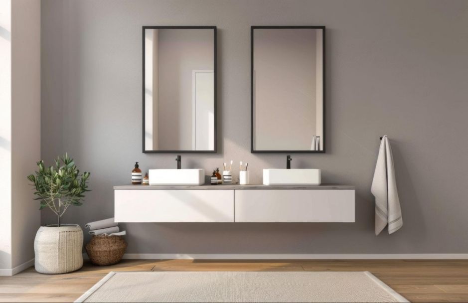 bathroom-minimal-twotone ห้องน้ำแบบมินิมอล